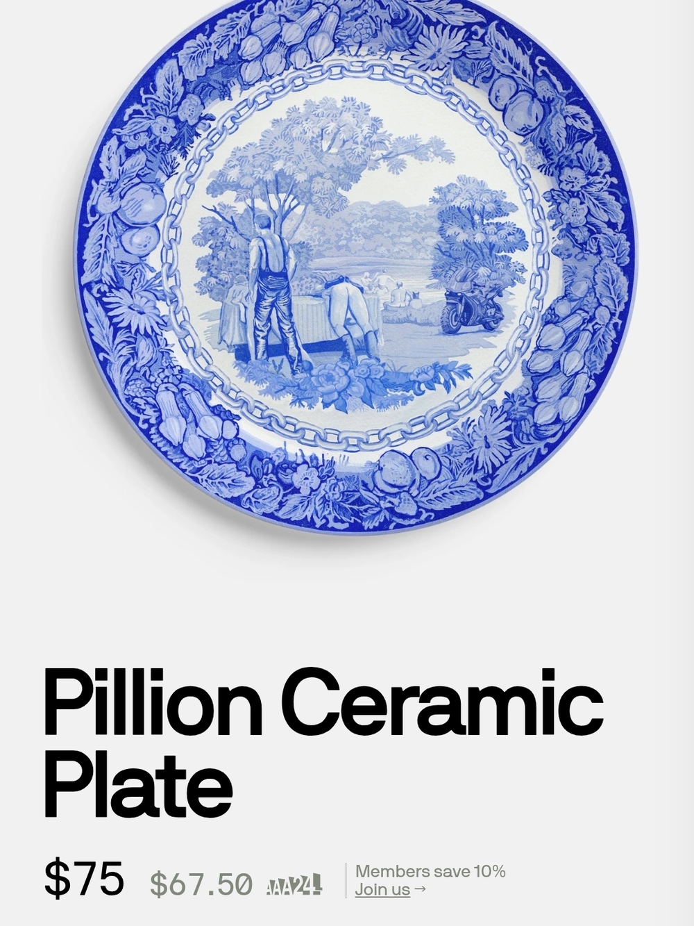 A24 Pillion Ceramic Plate